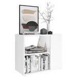 vidaXL Armoire latérale Blanc 60x30x50 cm Aggloméré