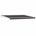 vidaXL Auvent rétractable électrique Anthracite 4 5 × 3 m