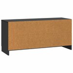 vidaXL Meuble TV Noir 102 x 34 5 x 47 cm Bois d'ingénierie