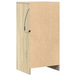 vidaXL Buffet avec LED chêne sonoma 42 5x34x85 cm bois d'ingénierie