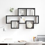 vidaXL Étagère Murale Chêne Noir 82 x 15 x 51 cm Bois d'ingénierie