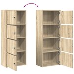 vidaXL Bibliothèque chêne sonoma 40x24x102 cm bois d'ingénierie
