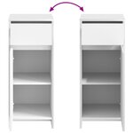 vidaXL Armoire de salle de bain Blanc 35 x 36 5 x 85 cm