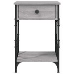 vidaXL Table de chevet sonoma gris 40x42x60 cm bois d'ingénierie