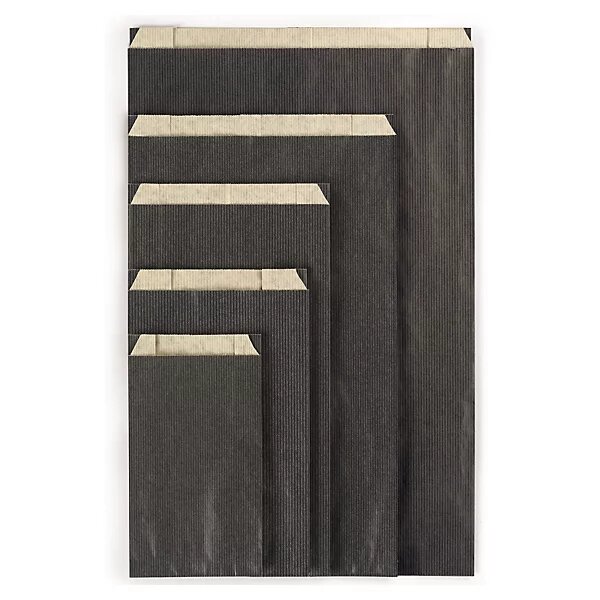 Pochette cadeau kraft noir 12 x 19 x 4 5 cm (lot de 250)