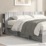 vidaXL Cabinet de Tête de Lit Sonoma gris Bois d'ingénierie