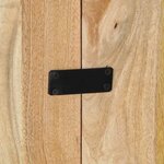 vidaXL Tête de lit 160 cm bois de manguier brut massif