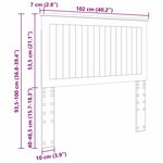 vidaXL Tête de lit Gris Sonoma 100 cm Bois d'ingénierie