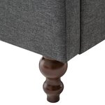 vidaXL Fauteuil gris foncé tissu