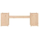 vidaXL Banc avec jardinières 180x36x63 cm bois massif de pin