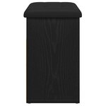 vidaXL Banc de rangement Chêne noir 62 x 32 x 50 cm Bois d'ingénierie