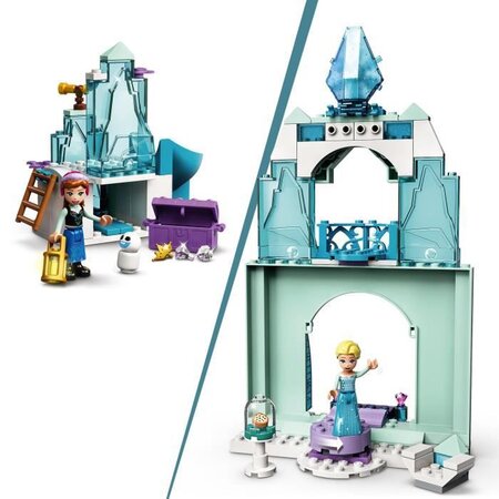 Lego 43194 disney le monde féérique d'anna et elsa de la reine des neiges  avec château et poupées de princesses enfant 4 ans et p - La Poste