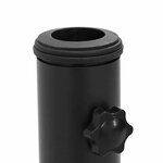 vidaXL Base de parasol pour poteaux de 37/42/52/58 mm en béton blanc  20 kg.