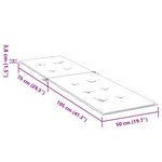 vidaXL Coussin de chaise de terrasse crème (75+105)x50x4 cm