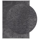 vidaXL Tapis HUARTE à poils courts doux lavable anthracite 200x280 cm