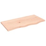 vidaXL Étagère murale 80x40x2 cm bois de chêne massif non traité