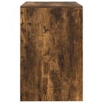 vidaXL Bureau d'écriture Chêne fumé Panneau de particules 100 x 50 x 76 cm