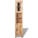 vidaXL Meuble toilette+miroir et 2 armoires latérales Bois de manguier