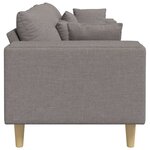 vidaXL Sofa en tissu avec coussin Taupe 208 cm tissu