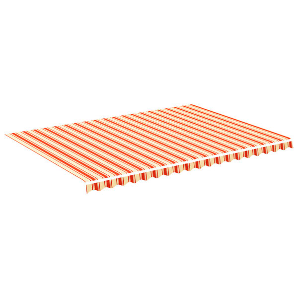 vidaXL Tissu de remplacement pour auvent Jaune et orange 5x3 5 m