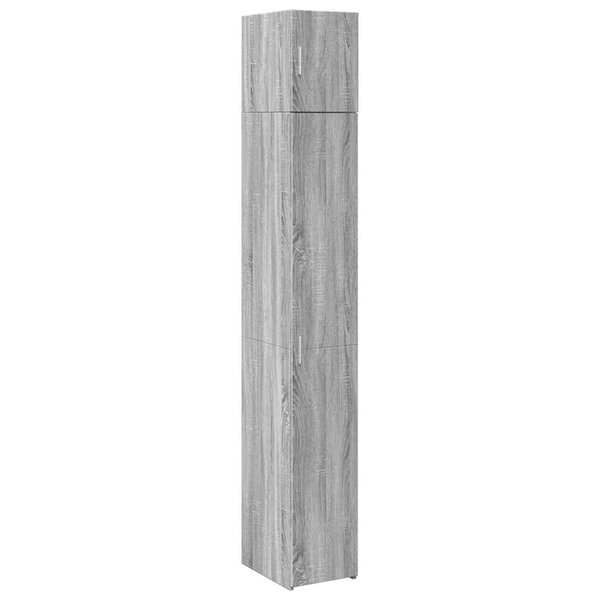 vidaXL Armoire de rangement mince sonoma gris 30x42 5x225 cm