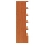 vidaXL Armoire à chaussures cire marron 52x30x104 cm bois pin massif