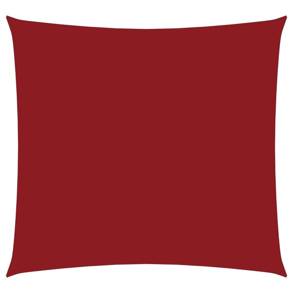 vidaXL Voile de parasol tissu oxford carré 4 5x4 5 m rouge