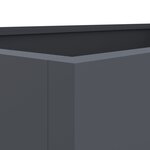 vidaXL Jardinière anthracite 62x40x39 cm acier laminé à froid