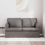 vidaXL Canapé Taupe 144 x 80 x 85 cm tissu