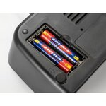 CALIBER HCG014 - Radio réveil avec tuner FM digital et grand écran led - Alarme buzzer - USB - 10 stations préprogrammés - Noir