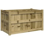 vidaXL Jardinières 2 Pièces bois de pin imprégné