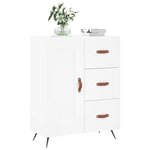 vidaXL Buffet blanc 69 5x34x90 cm bois d'ingénierie