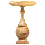 vidaXL Table d'appoint ronde 43x43x66 cm Bois de manguier massif