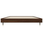 vidaXL Cadre de lit sans matelas chêne marron 90x190cm bois ingénierie