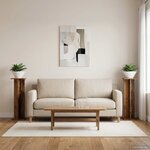 vidaXL Support de Plante 2 Pièces Bois ancien 25 x 25 5 x 80 5 cm