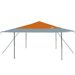 vidaXL Tente à abri Orange 400 x 400 x 227 / 236 / 245 cm Tissu Oxford