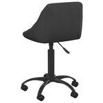 vidaXL Chaise de bureau Noir Velours