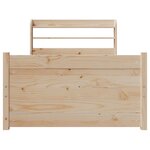 vidaXL Cadre de lit avec tête de lit sans matelas 100x200 cm