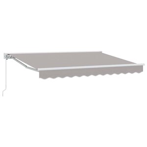 vidaXL Auvent Rétractable Gris clair 250x200 cm tissu