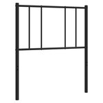 vidaXL Tête de lit métal noir 100 cm