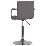 vidaXL Tabouret de bar Taupe Tissu
