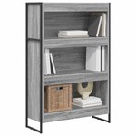 vidaXL Bibliothèque Gris Sonoma 80 x 30 x 155 cm Bois d'ingénierie
