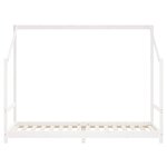 vidaXL Cadre de lit d'enfant blanc 2x(80x200) cm bois de pin massif