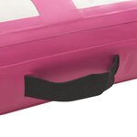 vidaXL Tapis gonflable de gymnastique avec pompe 500x100x20cm PVC Rose