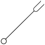 vidaXL Foyer avec tisonnier 64 cm XXL Acier