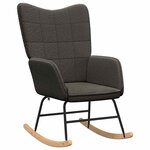 vidaXL Fauteuil relaxant Gris foncé 61 x 78 x 98 cm tissu