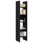 vidaXL Bibliothèque Chêne noir 40 x 35 x 180 cm Bois d'ingénierie