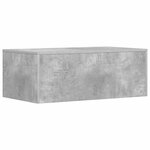 vidaXL Bureau mural Gris béton 80 x 45 x 30 cm Bois d'ingénierie