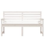 vidaXL Banc de jardin blanc 159 5x48x91 5 cm bois massif de pin