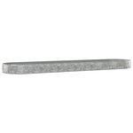 vidaXL Lit surélevé de jardin Acier enduit de poudre Argenté